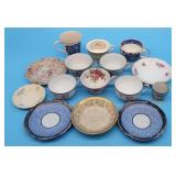 Lot of Porcelain Cups & Saucers Hand Painted Nippo