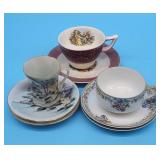 Cup & Saucer Lot - Haviland Limoges Narcissus Hand