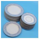 9 Limoges Luncheon Plates & 10 Saucers Frontenac