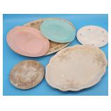 Franz Anton Mehlem Pottery Oyster Plate, Homer Lau