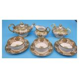 Hand Painted Nippon Noritake Moriage Gold Beading