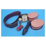 2 Pink Art Deco Shell Dresser Boxes Bradley Travel