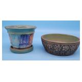 Early Redwing Brushware Daffodil Bowl Matte Gree,