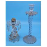 Crystal Boudoir Lamp Drop Prism, Fostoria Eiffel T