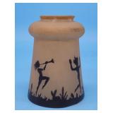 Vintage Glass Lamp Shade Music Playing Dancing Pix