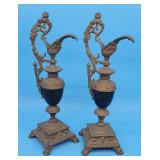 Paw Feet & Lion Head Decorated Pair of French Ewer