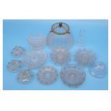 Glass Chandelier Wax Catchers Bobeche, Glass Lamp