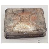 Silver Plated Cedar Lined Dresser Box w Hallmarks