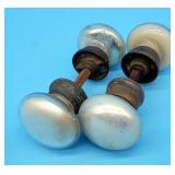 Antique Mercury Glass Door Knobs (2)