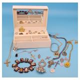 Ladies Costume Jewelry Religious Medals, Rings +