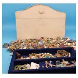 Ladies Costume Jewelry Large Lot Earrings, Beads,