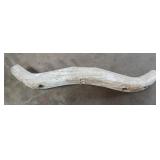 Antique Wooden Ox Yoke with Original White Paint