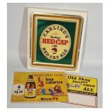 Carling's Red Cap Ale Sign & Advertising -