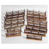 Miniature German Wooden Fences - Lot of 10+ In
