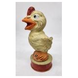 Antique Paper Mache Chicken Figurine - Made in