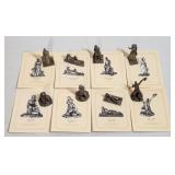 Parade of American People Pewter Figurines - 8