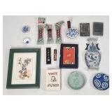 Chinese Scholar's Items Lot - Ink Sticks, Pressed