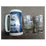 Penn State Mugs - 3 Piece Lot - Novelty Drinkware