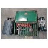 Coleman Camp Stove & Lantern Lot - Green Metal