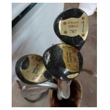 Vintage Wilson Golf Club Set in Canvas Carry Bag