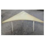Mid Century Modern Triangle Side Table - 1950s