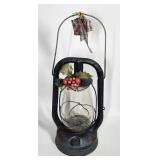 Vintage Metal Kerosene Lantern - Holiday