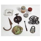 Mixed Lot of Vintage Collectibles - Glass, Metal,