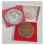 Franklin Mint Zodiac Calendar Medal - Bronze 1975