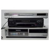 Aiwa DVD Player, Emerson & Panasonic VHS VCR