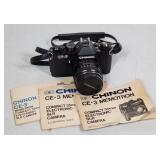 Chinon CE-3 Memotron 35mm SLR Film Camera w/