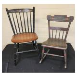 Vintage L. Hitchcock Chair & Child