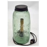Vintage Mason Jar Table Lamp - Patent Nov 30,