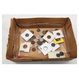 US Coins Lot - Wheat Pennies, Buffalo Nickels, &