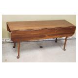 Wooden Drop-Leaf Table - 66" Long