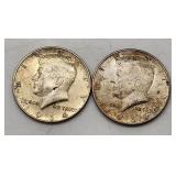 Kennedy Half Dollars - 1964, 1966 - US Coins