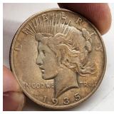 US Coins - 1935 Peace Dollar & 1941 Walking