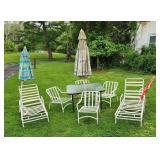 7-Piece Outdoor Patio Set - Table, 4 Chairs, 2