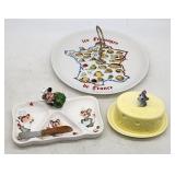 Vintage Cheese Serving Set - Cheese Board,