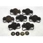Antique Brass Drawer Pulls & Keyhole Covers - Set