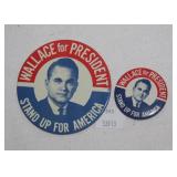 Political Pins - Wallace For President Stand Up Fo