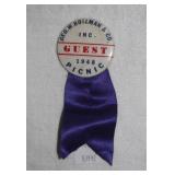 1948 Bollman Hats Adamstown, PA Picnic Pinback But