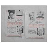1945 Leister Autographs Trading Cards - Clark Gabl