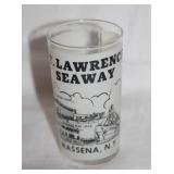 Vintage Souvenir Bar Glass St. Lawrence Seaway Mas