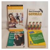 (4) Books German Phrase Book & Dictionary Just Eno