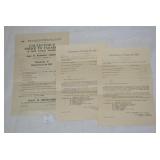 1921 South Lebanon, PA Township Tax Documents For