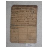 1938 US Dept of Labor Identification Card Geo. Geh