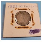 1883 V-Nickel w Cents