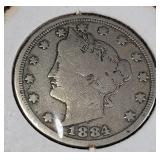 1884 V-Nickel