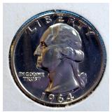 1964 Silver Quarter Proof
