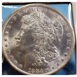 1884-O Morgan Silver Dollar